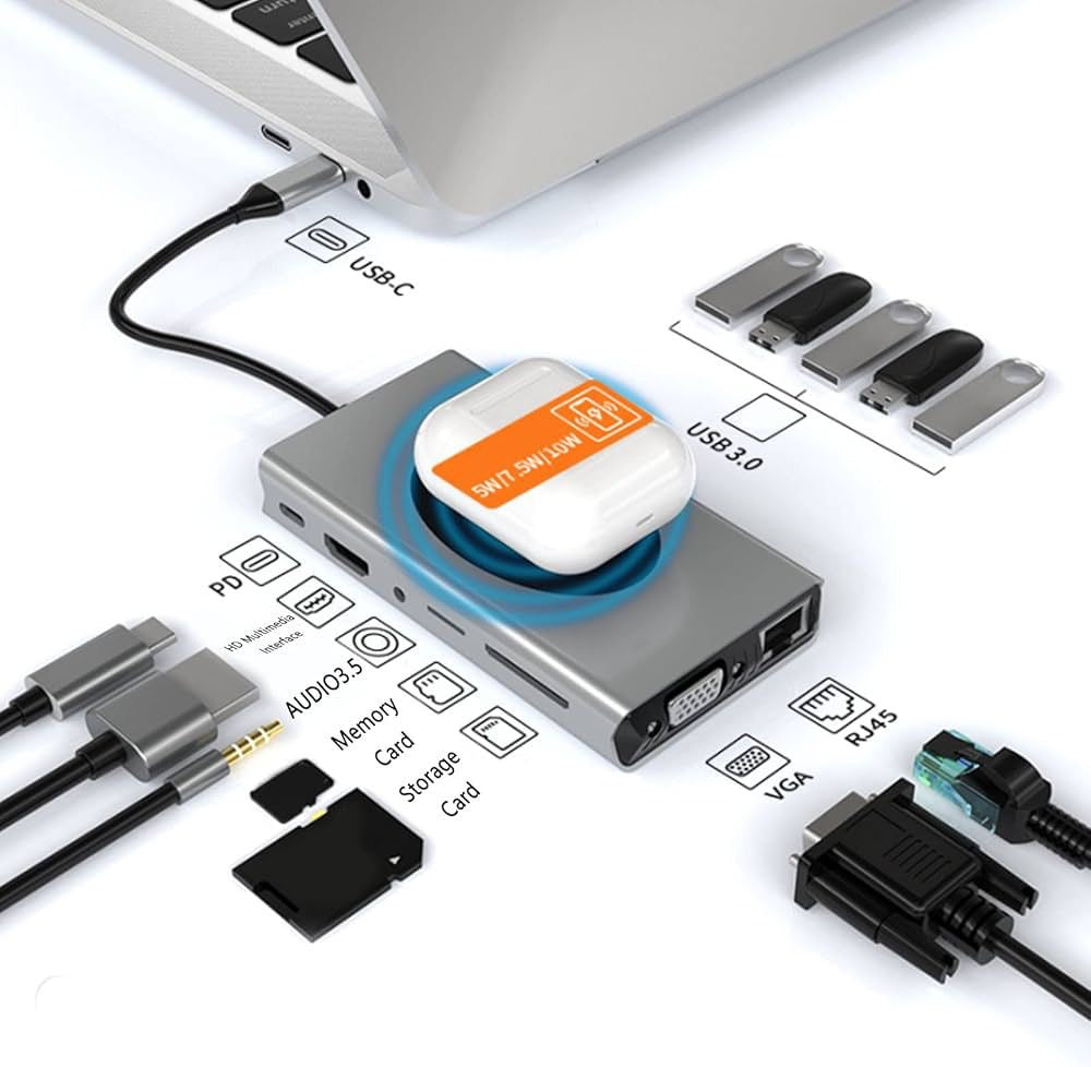 Station d'accueil USB C 14 en 1
