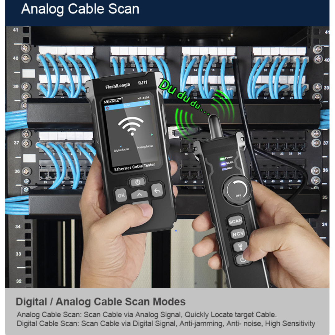 Testeur de Câbles CAT5/CAT6 avec Fonction PoE et Test de Ping