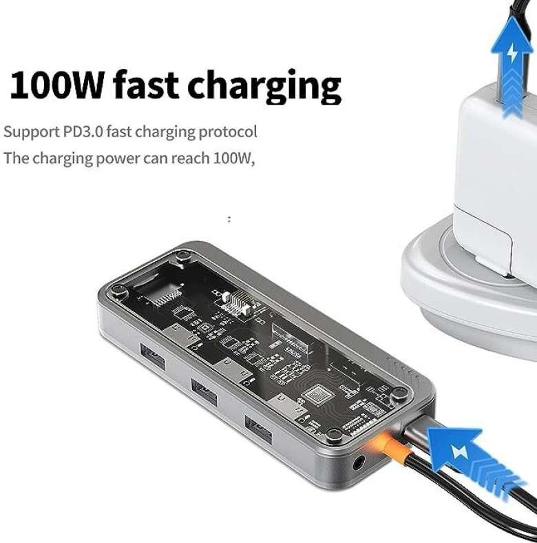 Station d'accueil USB C 10 en 1