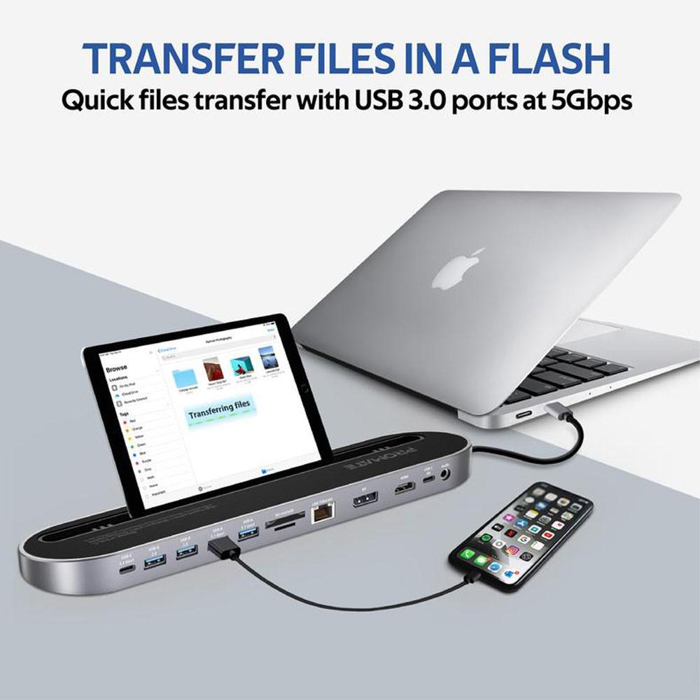 Station d’accueil USB-C 12-en-1 multifonction Vention