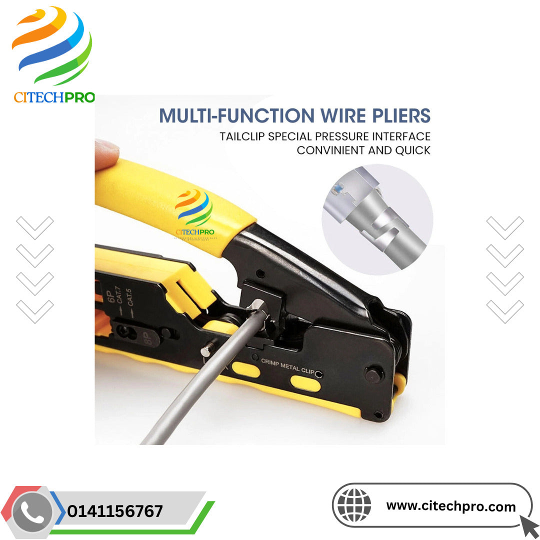 Outil de sertissage de câble réseau Cat6A/7