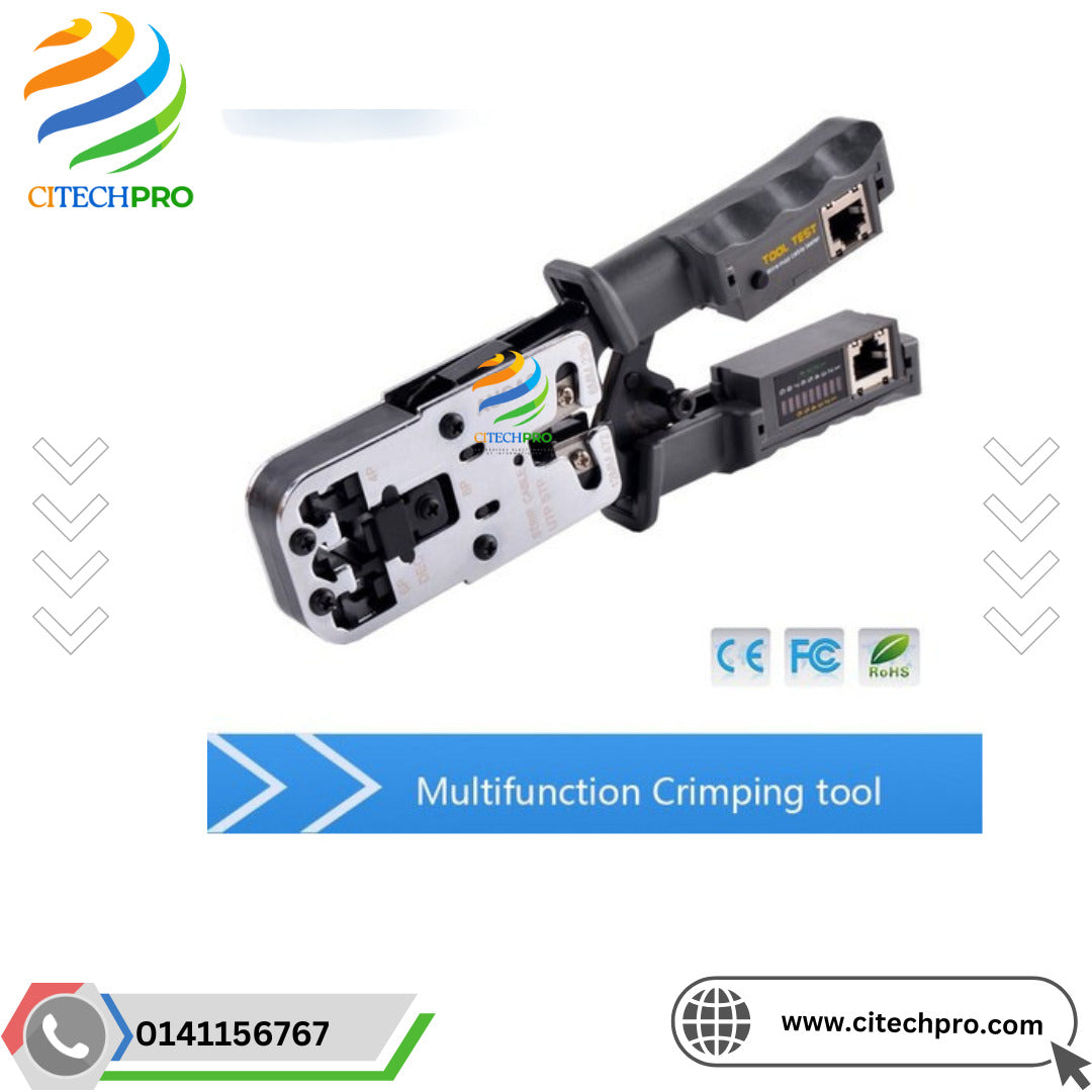Outil De Sertissage De Câble Réseau Avec Testeur De Câble Réseau