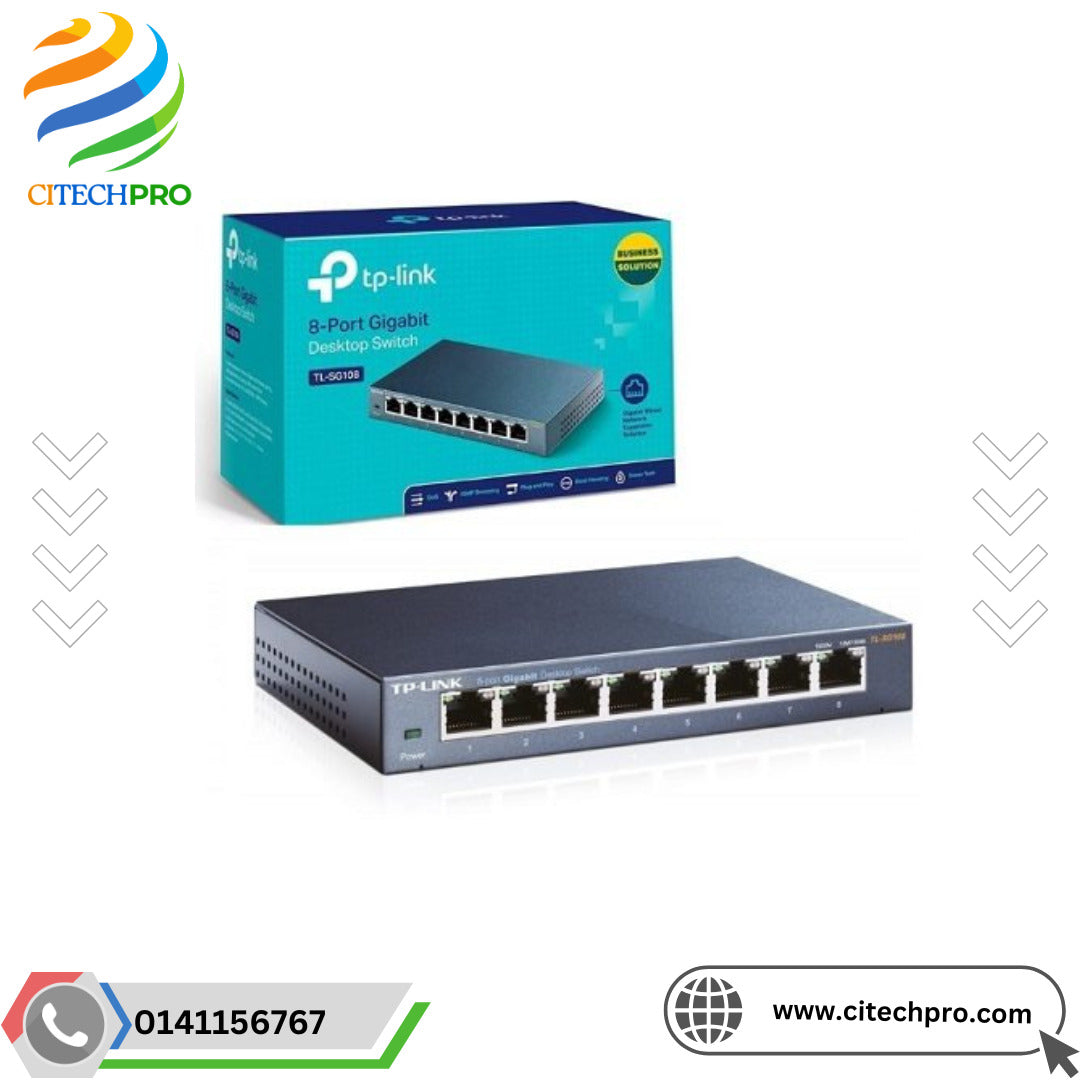 Commutateur réseau Gigabit 8 ports